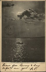 Moonlight on the Lake Postcard