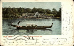 Terrace and Gondola Central Park Postcard