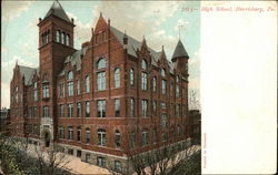 High School Harrisburg, PA Postcard Postcard