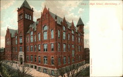 High School Harrisburg, PA Postcard Postcard