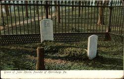 Grave of John Harris Postcard