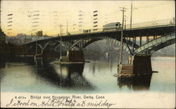 Bridge over Housatonic River Postcard