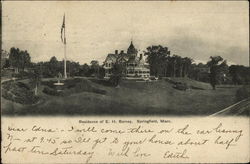 Residence of E.H. Barney Postcard