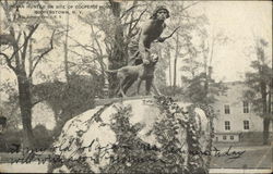 Indian Hunter on Site of Cooper's Home Cooperstown, NY Postcard Postcard