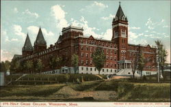 Holy Cross College Worcester, MA Postcard Postcard