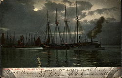 Boats Outward Bound Postcard