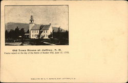 Old Town House Jaffrey, NH Postcard Postcard