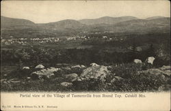 Partial View of Village from Rount Top, Catskill Mts Tannersville, NY Postcard Postcard