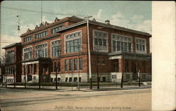 Parker School, Finest School Building in Ohio Dayton, OH Postcard Postcard