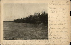 Bathing Beach North Lake, WI Postcard Postcard