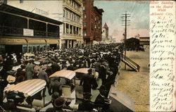 Easter Sunday on the Board Walk Atlantic City, NJ Postcard Postcard