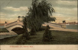 Bridge, Belle Isle Detroit, MI Postcard Postcard