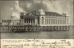 Music Hall on the Sea Atlantic City, NJ Postcard Postcard