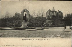 Morningside Park; St. Luke Hospital Postcard