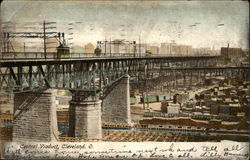 Central Viaduct Cleveland, OH Postcard Postcard