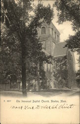 The Immanuel Baptist Church Newton, MA Postcard Postcard