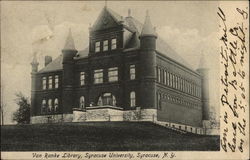 Van Ranke Library, Syracuse University New York Postcard Postcard