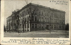 Public High School Fort Wayne, IN Postcard Postcard