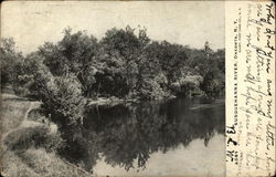 Susquehanna River Oneonta, NY Postcard Postcard