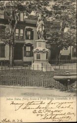 Indian State Ferry, Greene & Front Streets Schenectady, NY Postcard Postcard