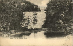 Main Fall in Ithaca Gorge New York Postcard Postcard