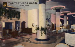 The Traymore Hotel, Collins Lobby Miami Beach, FL Postcard Postcard