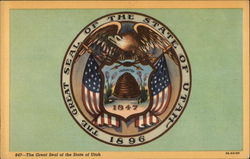 The Great Seal of the State of Utah Postcard