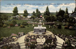 Lawns and Garden at Petersen's Rock Garden Redmond, OR Postcard Postcard