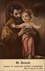 St. Joseph: Patron of Campaign Against Communism Postcard