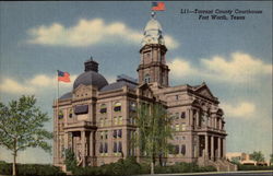 Tarrant County Courthouse Fort Worth, TX Postcard Postcard