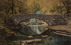 Bridge Below Falls Buck Hill Falls, PA Postcard Postcard