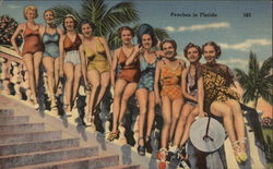 Peaches in Florida Postcard