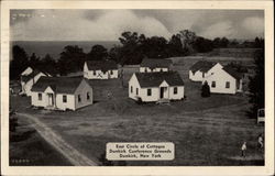 East Circle of Cottages, Dunkirk Conference Grounds New York Postcard Postcard