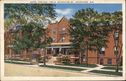 Hotel Carlton, 1120 N. Milwaukee St Postcard