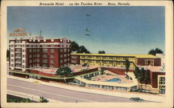 Riverside Hotel on the Truckee River Reno, NV Postcard Postcard