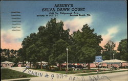 Asbury's Sylva Dawn Court Daytona Beach, FL Postcard Postcard