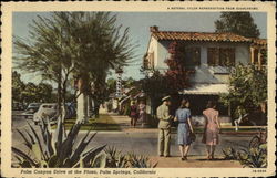 Palm Canyon Drive at the Plaza Palm Springs, CA Postcard Postcard