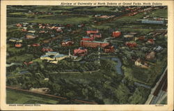 Airview of University of North Dakota Grand Forks, ND Postcard Postcard