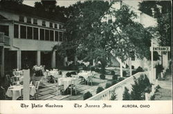 The Patio Gardens, The Aurora Inn Postcard