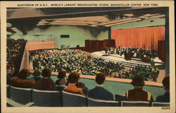 Auditorium of N. B. C. at Rockefeller Center Postcard