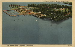 Aerial View, Indiana Beach, Shafer Lake Postcard Postcard