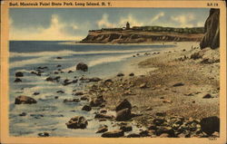 Surf, Montauk Point State Park Postcard