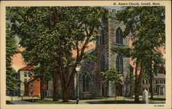 St. Anne's Church Lowell, MA Postcard Postcard