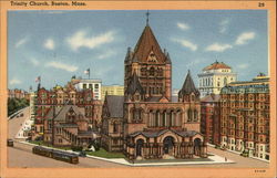 Trinity Church Boston, MA Postcard Postcard