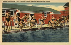 Swimming Pool, Cushing General Hospital Framingham, MA Postcard Postcard