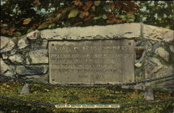 Grave of British Soldiers Concord, MA Postcard Postcard