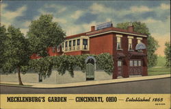 Mecklenberg's Garden, established 1865 Postcard