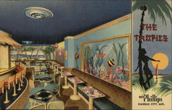 The Tropics Cocktail Lounge, Hotel Phillips Kansas City, MO Postcard Postcard