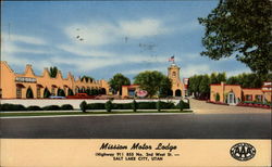 Mission Motor Lodge Salt Lake City, UT Postcard Postcard