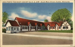 Helton's Tourist Court Postcard